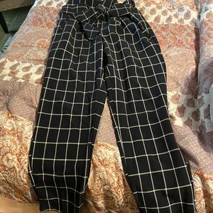 Checkered dress pants